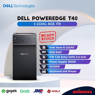DELL Server PowerEdge T40 Xeon E-2224G 8GB 1TB SATA