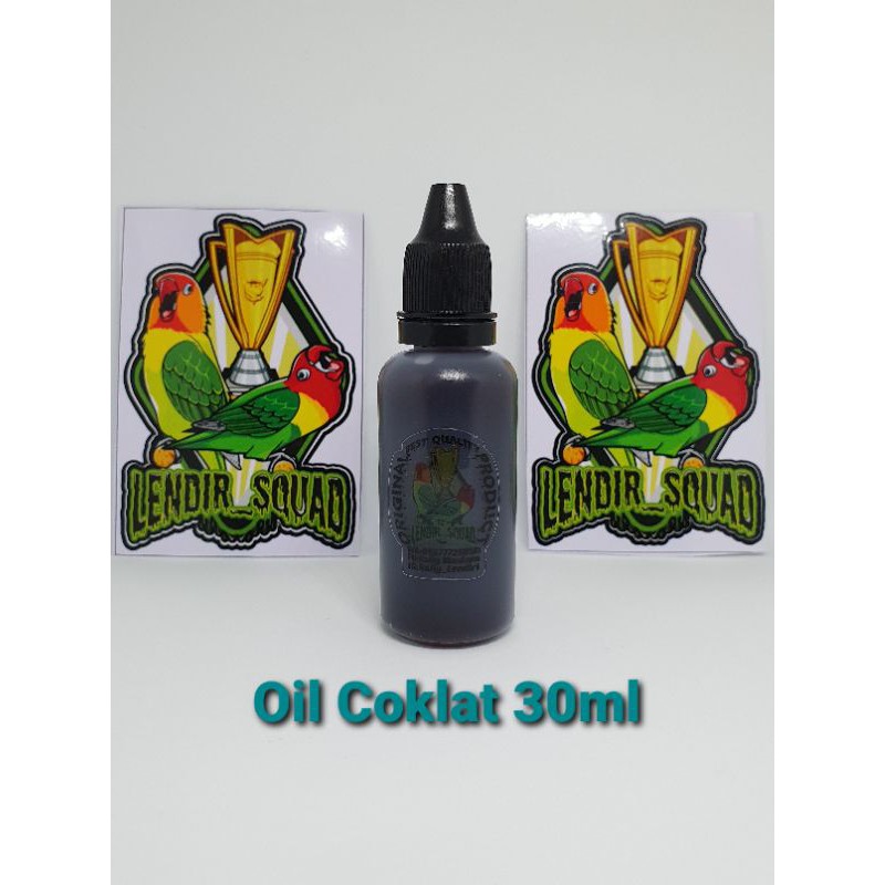 Vitamin Penggacor Lovebird Lendir Squad, Kualitas 100% Oil Coklat 30ml/Doping Konslet/Suplemen Loveb