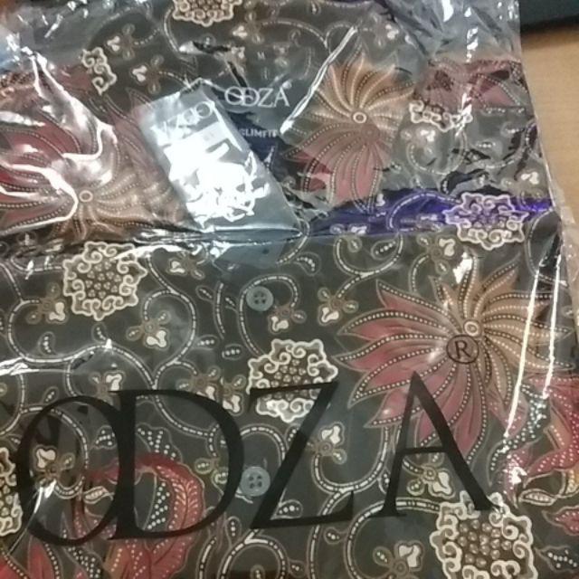 Odza Baju Batik Pria Kemeja Pria Lengan Panjang Atasan Kemeja Modern Slimfit