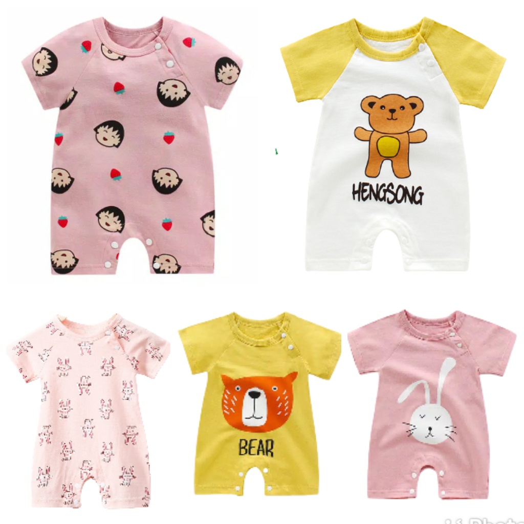 HappyOliver JUMPER IMPORT PENDEK BQ baju bayi imut lucu jumper bayi pendek import Part2