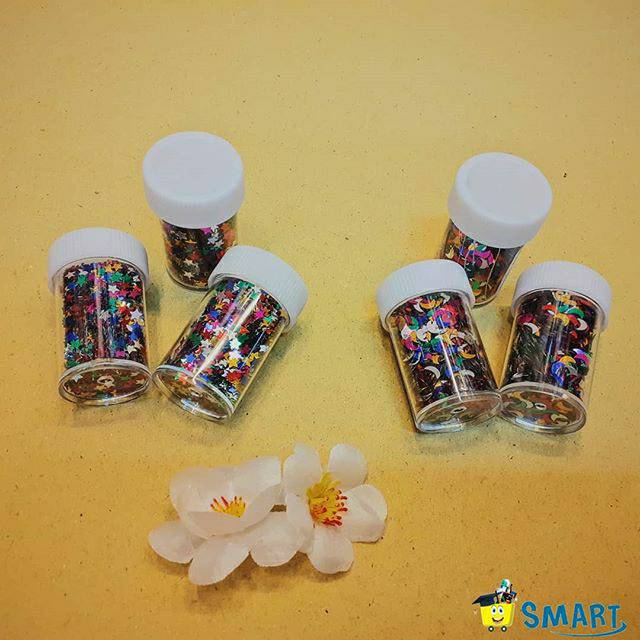 SERBUK GLITER BIJI BULAN BINTANG