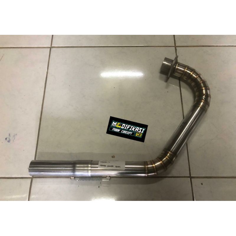 leheran knalpot stenlis cb gl mp tiger