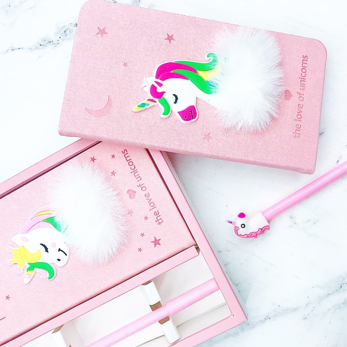 

Buku NoteBook unicorn set pulpen - mh