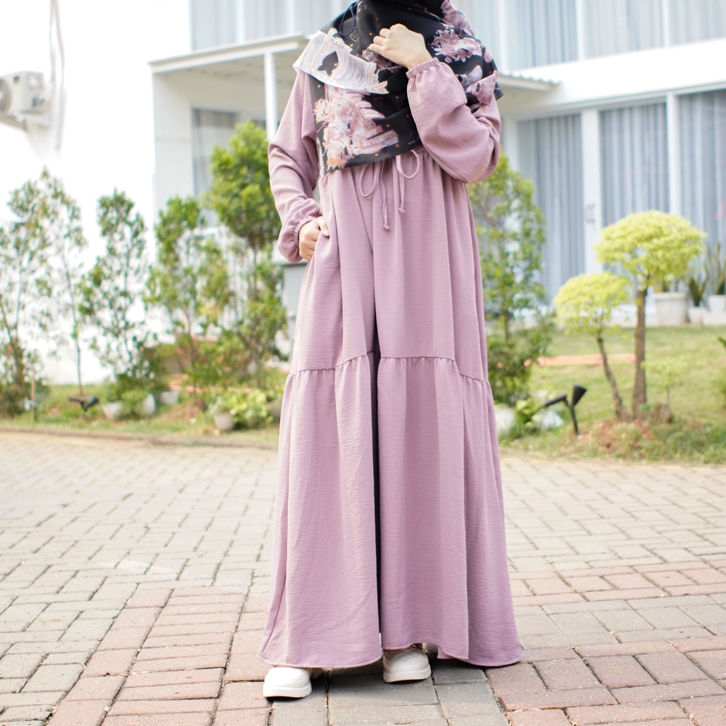 Arelna.id - Hawa Dress | Baju Gamis Wanita | Daily Dress | Home Dress | Baju Gamis Terbaru