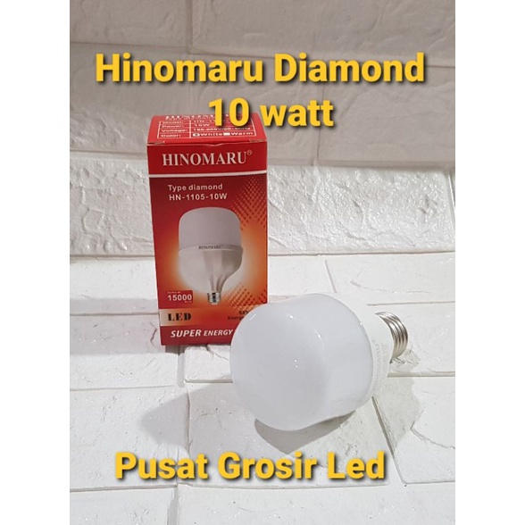 Led Hinomaru Diamond 10 watt Cahaya Putih Garansi 1 Tahun