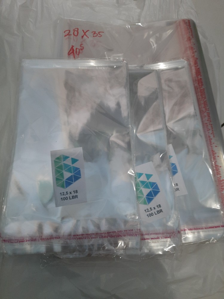 Plastik Opp Tebal 28 X 35 Cm 40s Micron Isi 100 Lembar