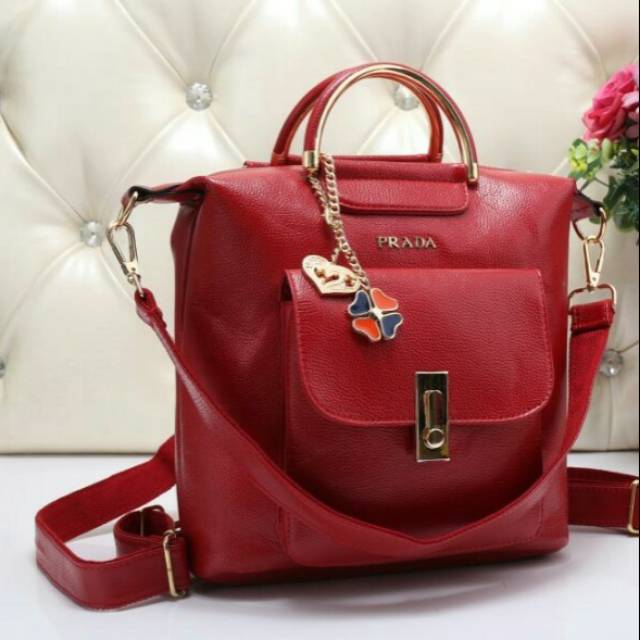TAS WANITA CANTIK CHARLES PRADA IMPORT  SELEMPANG