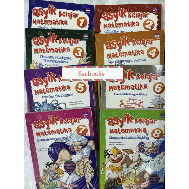 Buku Educomics Asyik Belajar Matematika set 1 - 8