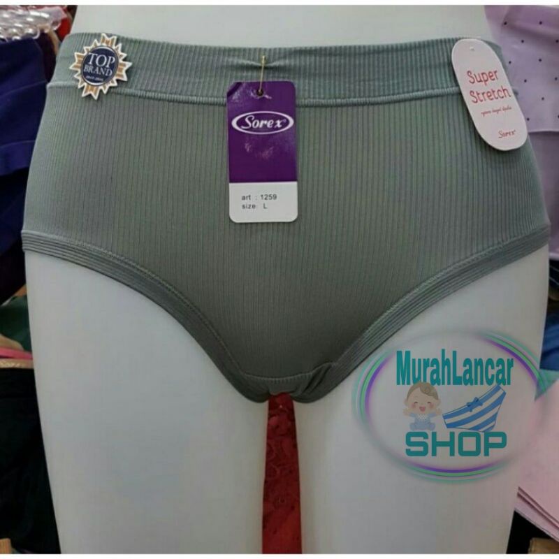Celana Dalam Sorex 1259 Super Stretch | Cd Wanita Dewasa Sorex Motif Garis Salur