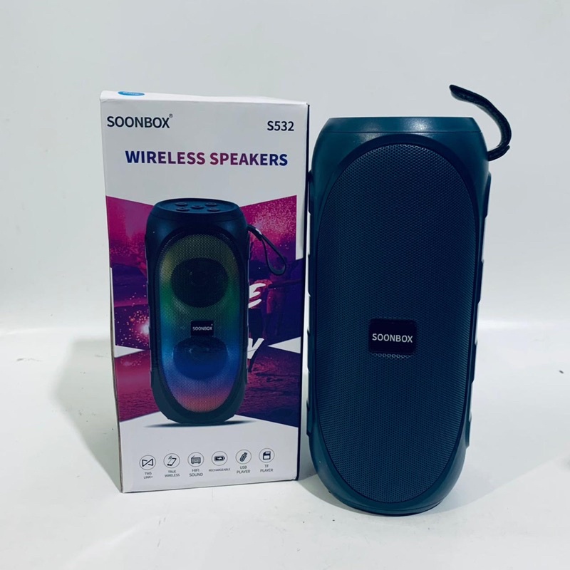 Speaker Bluetooth Soonbox S532 RGB High Quality Suara Menggelegar Jernih