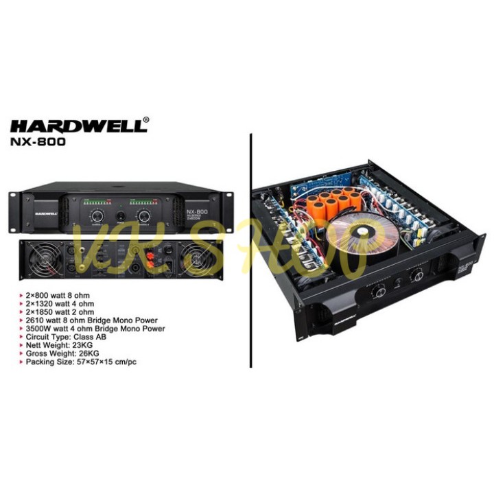 Power Hardwell NX 800 Original Amplifier Hardwell NX-800