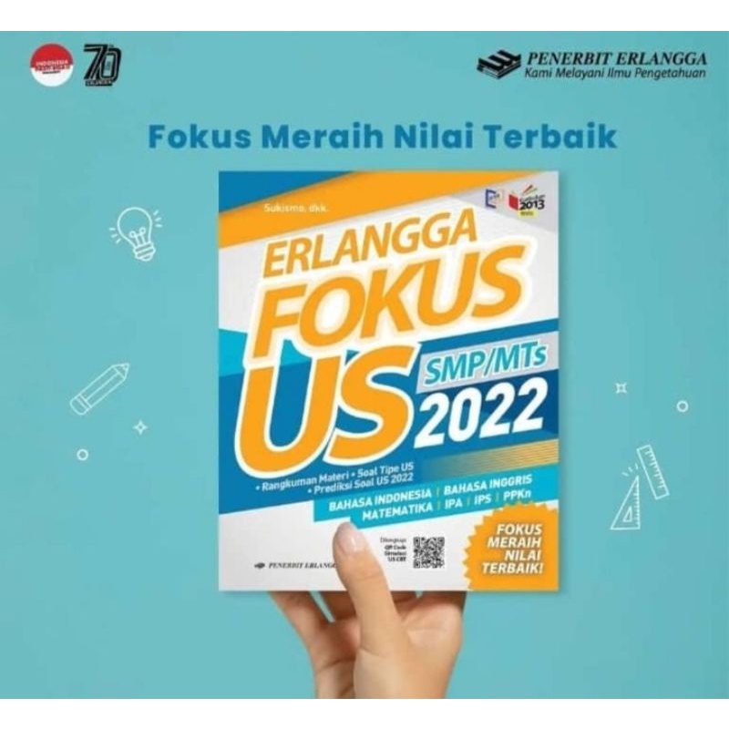 ORI buku teks Erlangga fokus US SMP Mts 2022 edisi terbaru