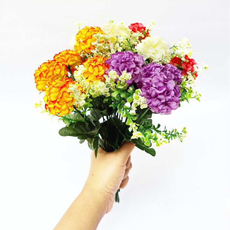 AF48 Bunga Krisan Bulat Foam Artifisial Tanaman Seruni Daisy Artificial Flower