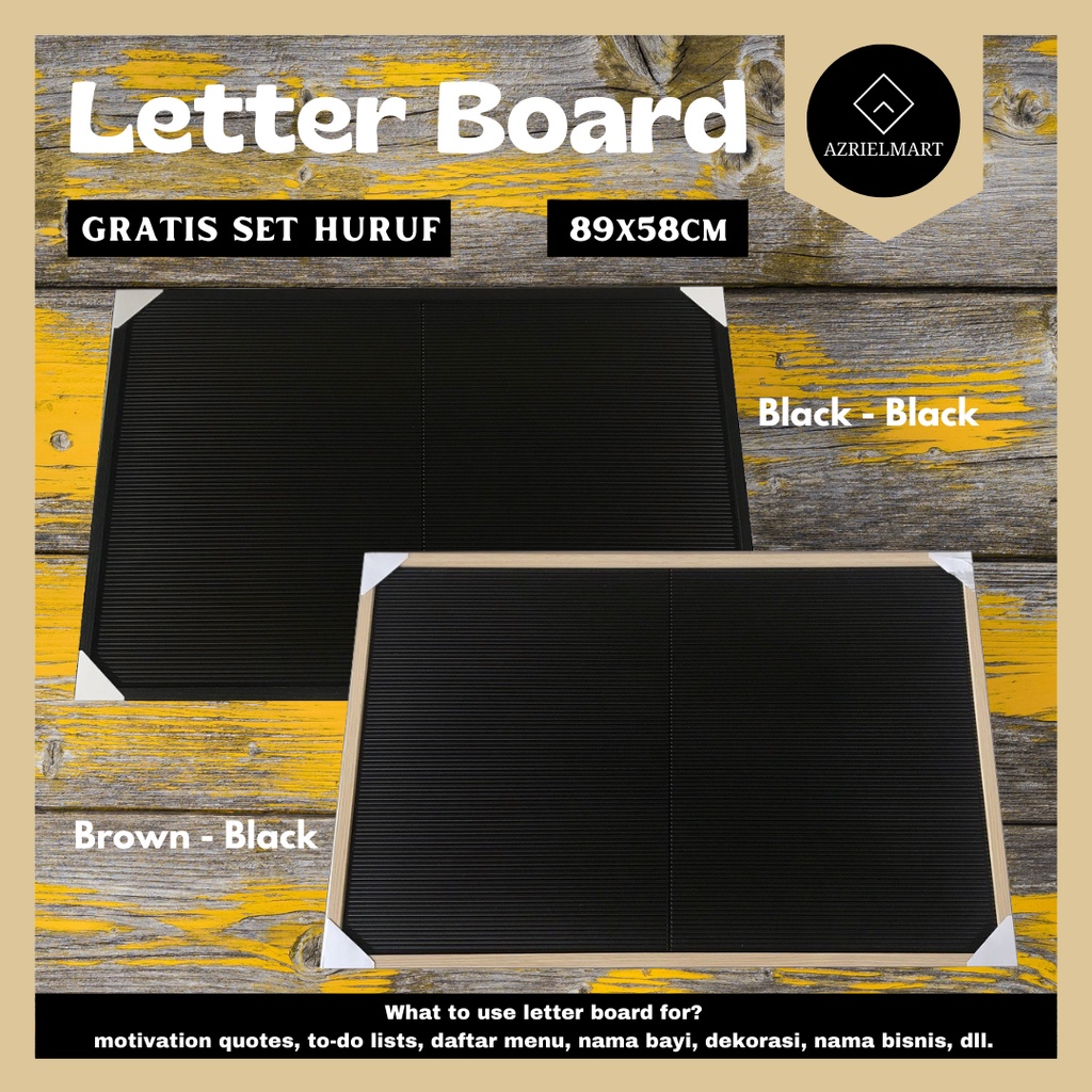 

Papan Nama Huruf Bayi Felt Letter Board Papan Tulis Pesan Baby Newborn Dekorasi Kantor Hiasan Dinding Rumah Menu Cafe 89x58cm