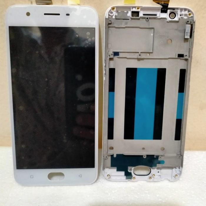 lcd oppo A57 lcd+touch+frame praktis lsg pasang tdk perlu lem lg