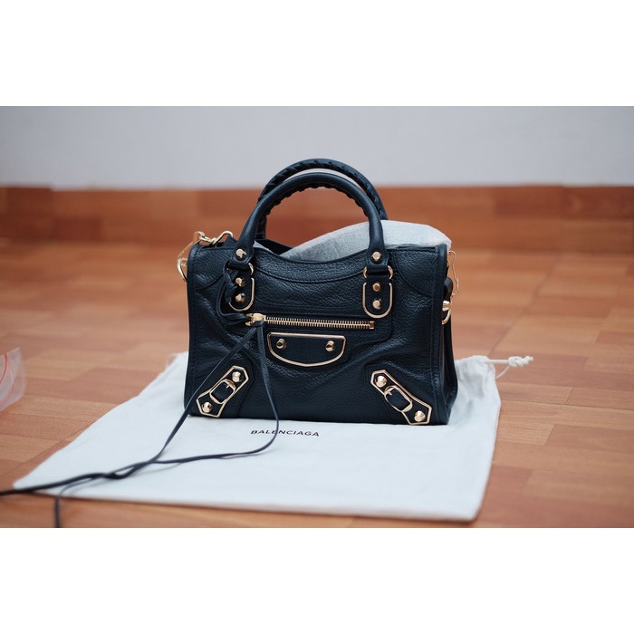 balenciaga mini city edge blue nuit