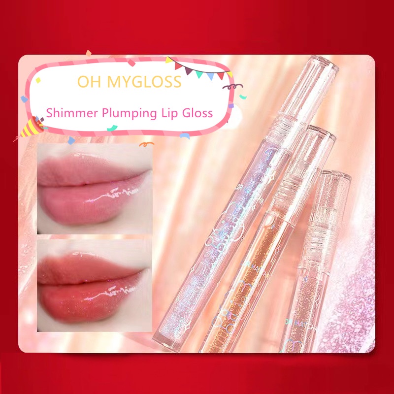 【 COD 】MOISTURIZING LIPSTIK/Lip Gloss Glow Moisture OhMyGloss High Shine/