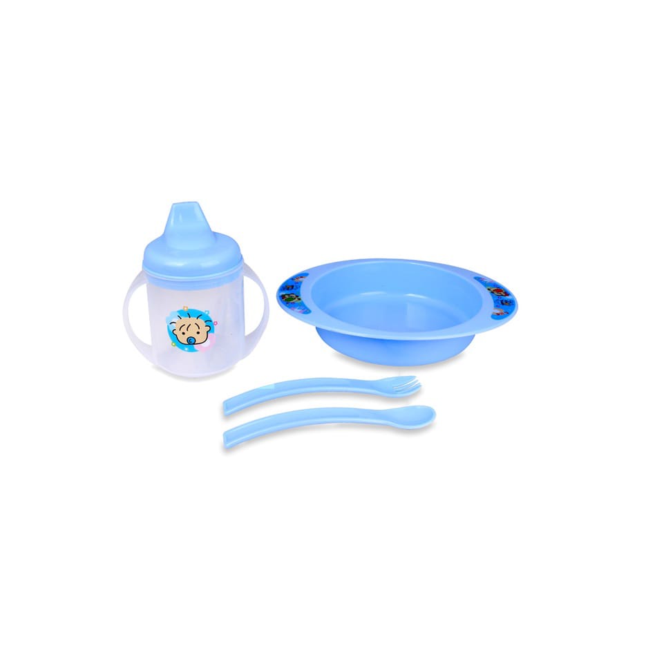 GloryBaby-LustyBunny Set Perlengkapan Makan Bayi 3 in1 | Feeding Set Alat Makan Bayi