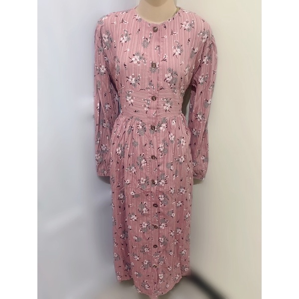 midi dress lesti serat kayu by uptofimalefashion