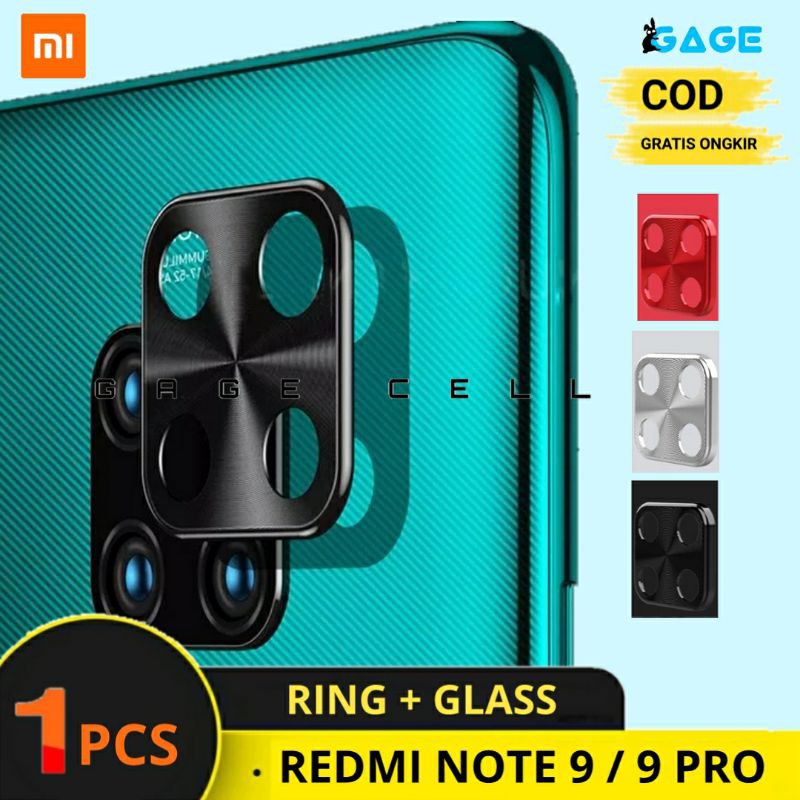 Ring Metal Pelindung Kamera Xiaomi Redmi Note 9 / 9 Pro Lens Protector Premium