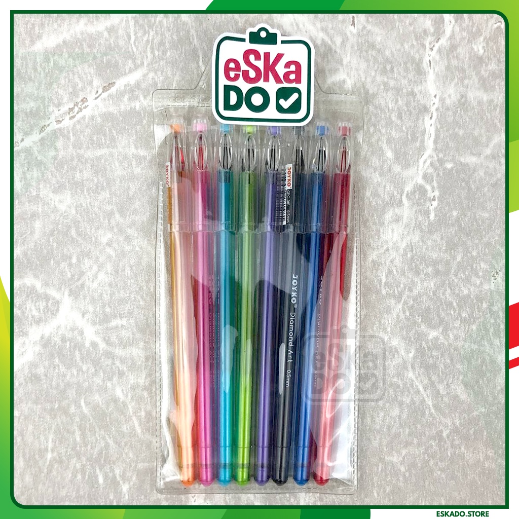 Pulpen Warna Joyko isi 8 Warna 0.5mm / Color Pen Joyko 0.5mm