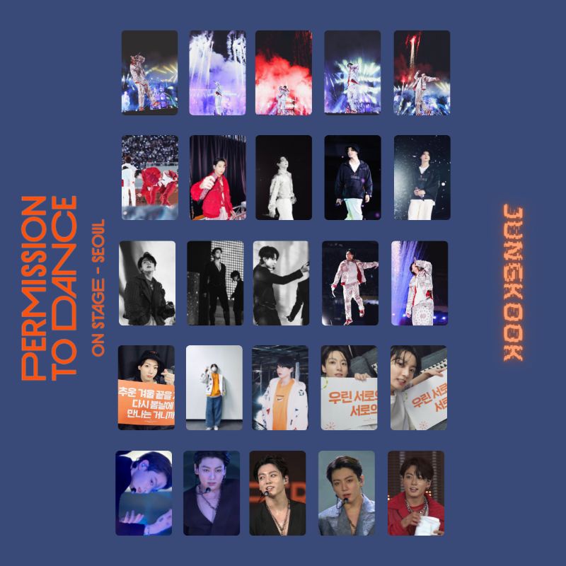 BTS PERMISSION TO DANCE PTD LIVE CONCERT KONSER ONLINE PHOTOCARD ON STAGE SEOUL