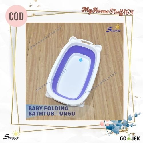 BAK MANDI BAYI LIPAT FOLDABLE SILICONE BATHTUB FOLDING BAYI PORTABLE ANAK PERALATAN BAYI