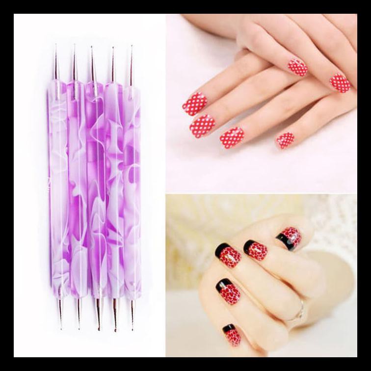 

Terlaris 5Pcs/Set Peralatan Pena Menikur Untuk Melukis Membuat Titik Hiasan