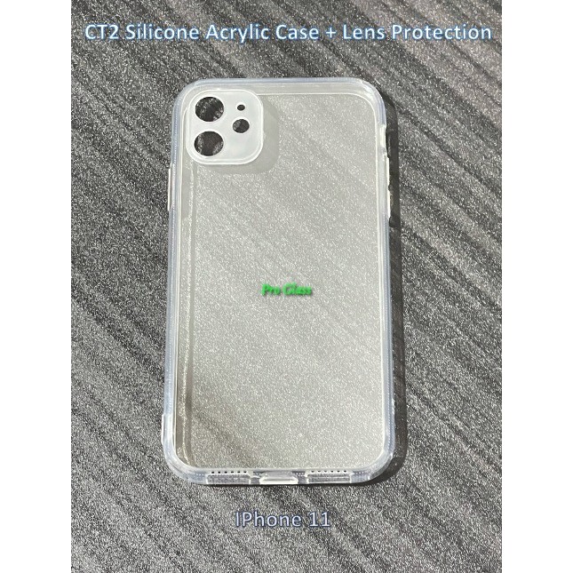 CT2 Iphone 11 / 11 PRO / PRO MAX Silicone Acrylic Case Lens Protection