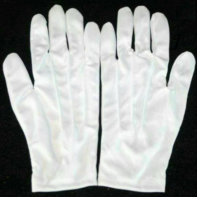 Sarung tangan wedding gloves pria putih