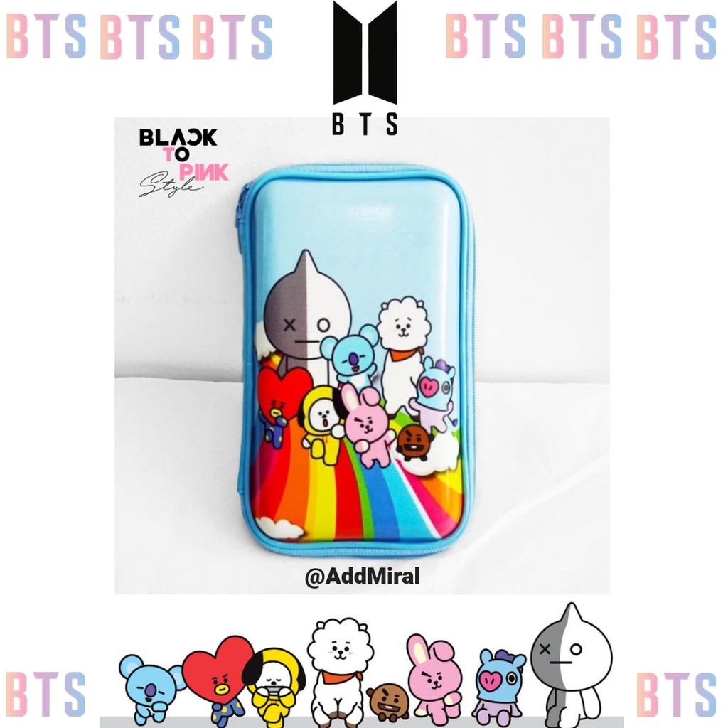 

TEMPAT PENSIL BT21 BTS BANGTAN ARMY KPOP KOTAK PENSIL SMIGGLE KOTAK PENSIL HARD CASE PENCIL CASE