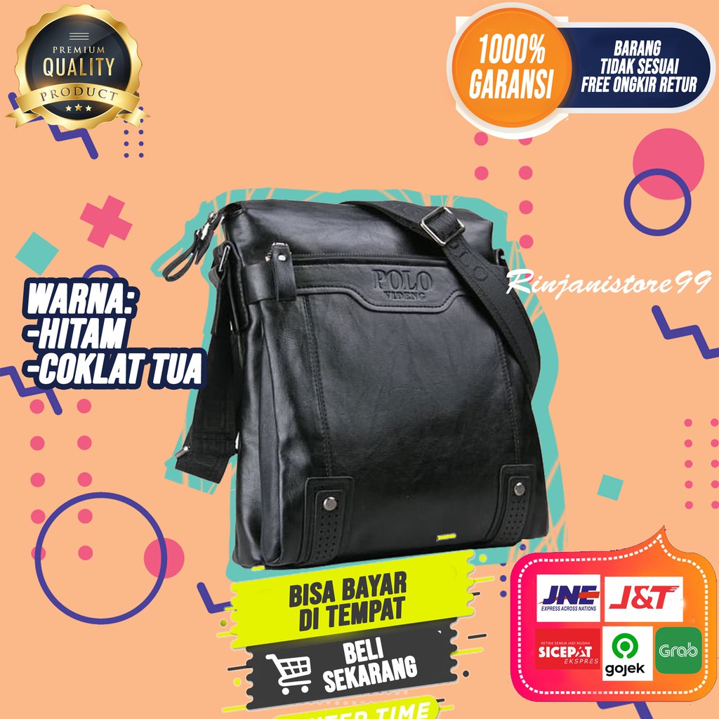 Tas Selempang Kulit Cowok Tas Bahu Pria Sling Bag Original