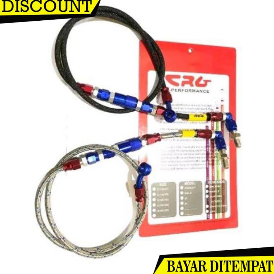 (BAYAR DITEMPAT) SELANG REM DEPAN PSI CRG/BREMBO 95CM SELANG MIO BEAT VARIO SCOOPY VIXION NINJA FU