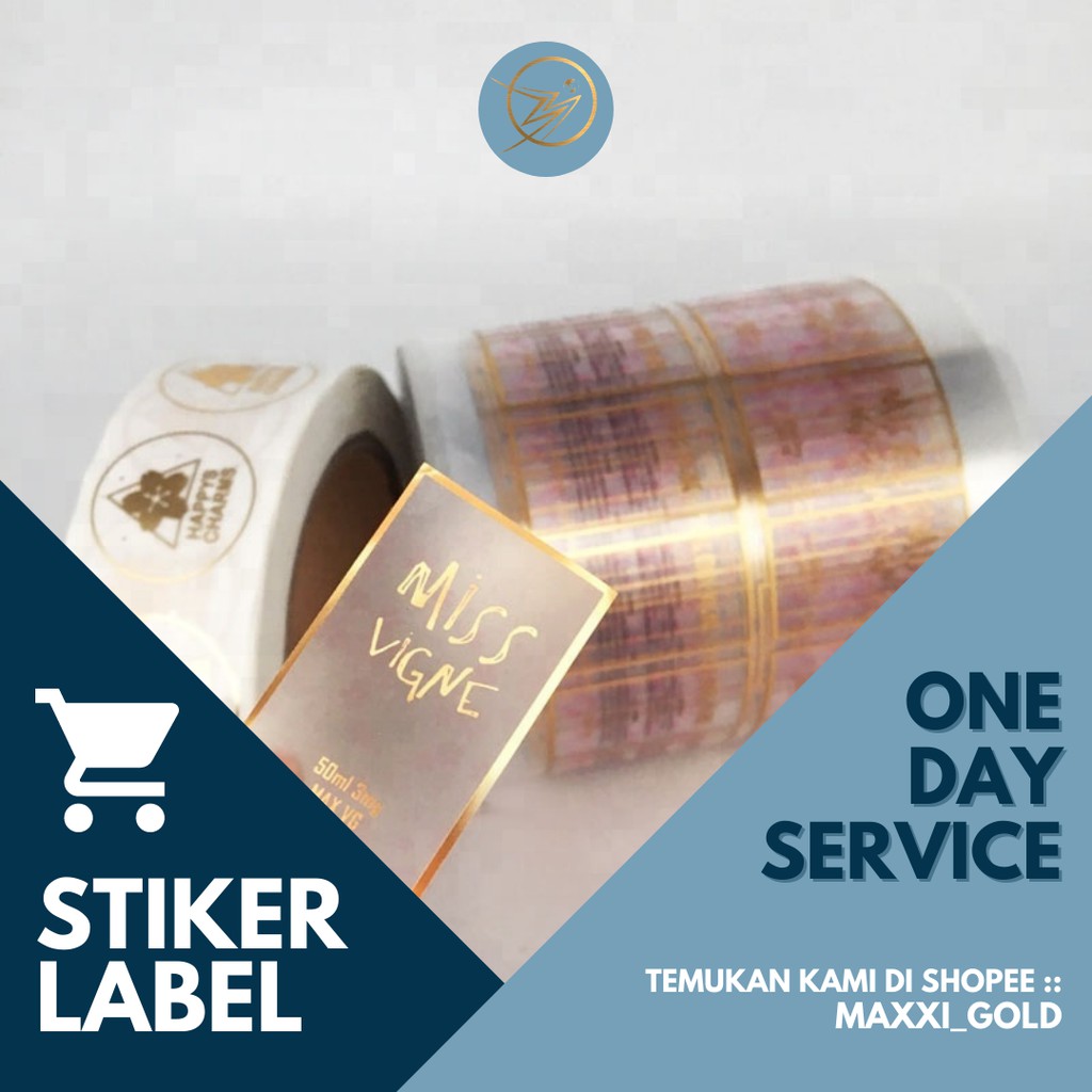 SKV - CETAK STICKER LABEL OLSHOP CUSTOM VINYL/TRANSPARAN KOTAK MINUMAN MAKANAN STIKER PRODUK OLSHOP