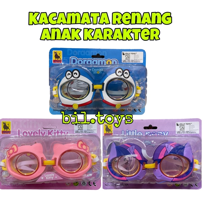 KACAMATA RENANG ANAK KARAKTER IMPORT LENTUR KACAMATA RENANG KARAKTER ANAK
