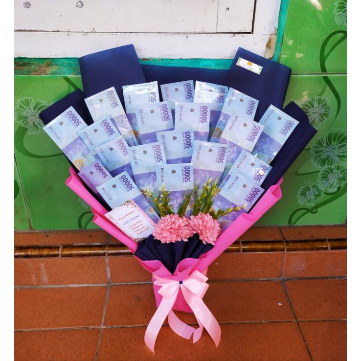 buket uang/ bouquest uang/kado ulang tahun