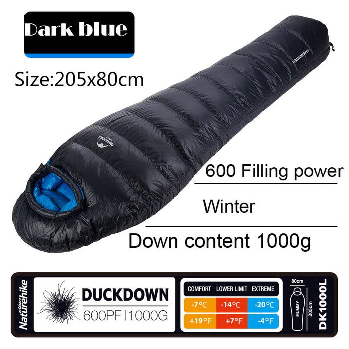 Sleeping Bag Duck Down Naturehike DK1000L (Down Content 1000g) Shopee