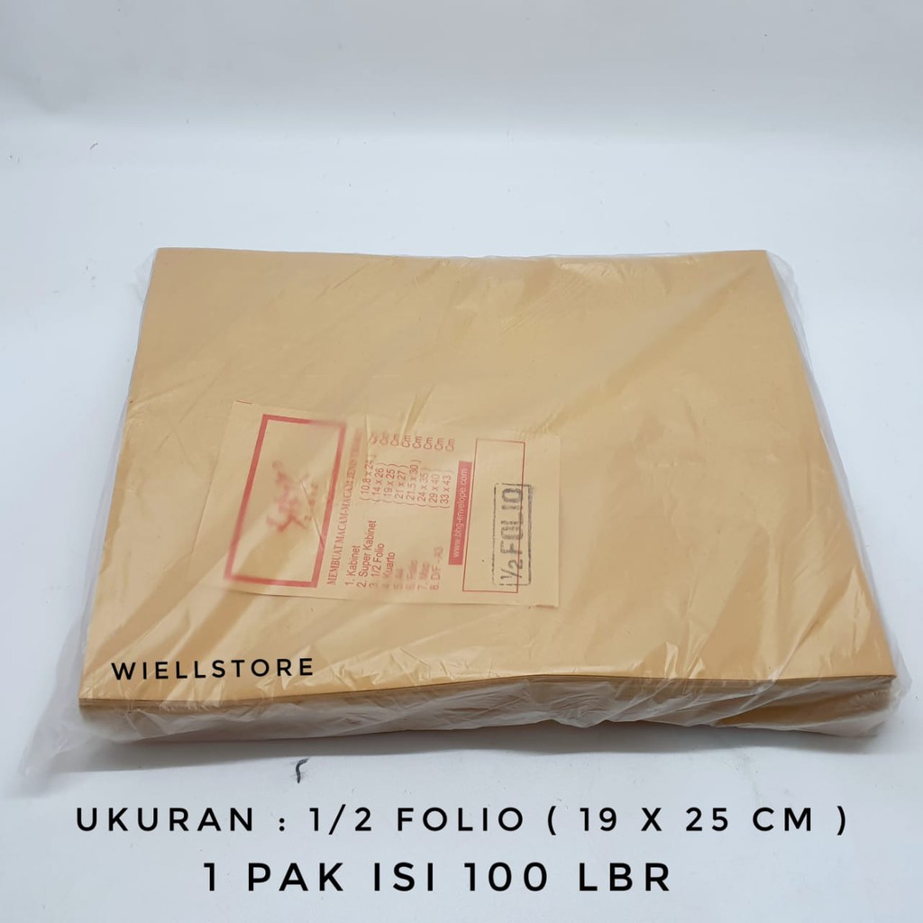 

Amplop Coklat 1/2 Folio