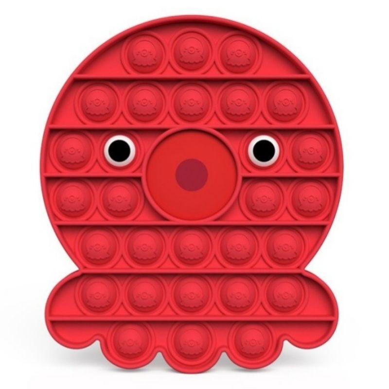 Pop It Fidget Toy Mainan Anak Tekan Gelembung Bubble Push Pop it-Octopus