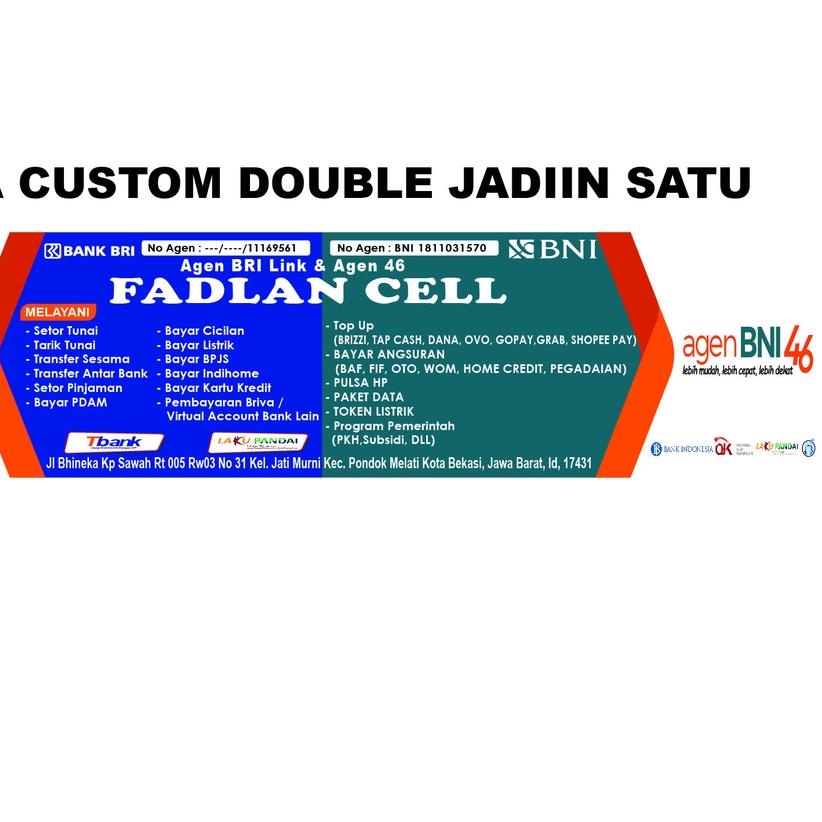 ◄ SPANDUK AGEN BRI LINK, MANDIRI AGEN, AGEN BNI 46 ○