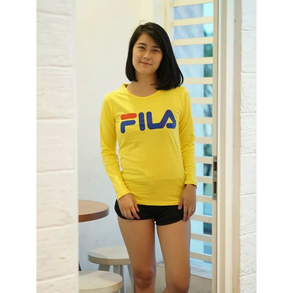 NJSTO1293 KAOS BAJU FILA LENGAN PANJANG BAHAN DISTRO HIGH QUALITY