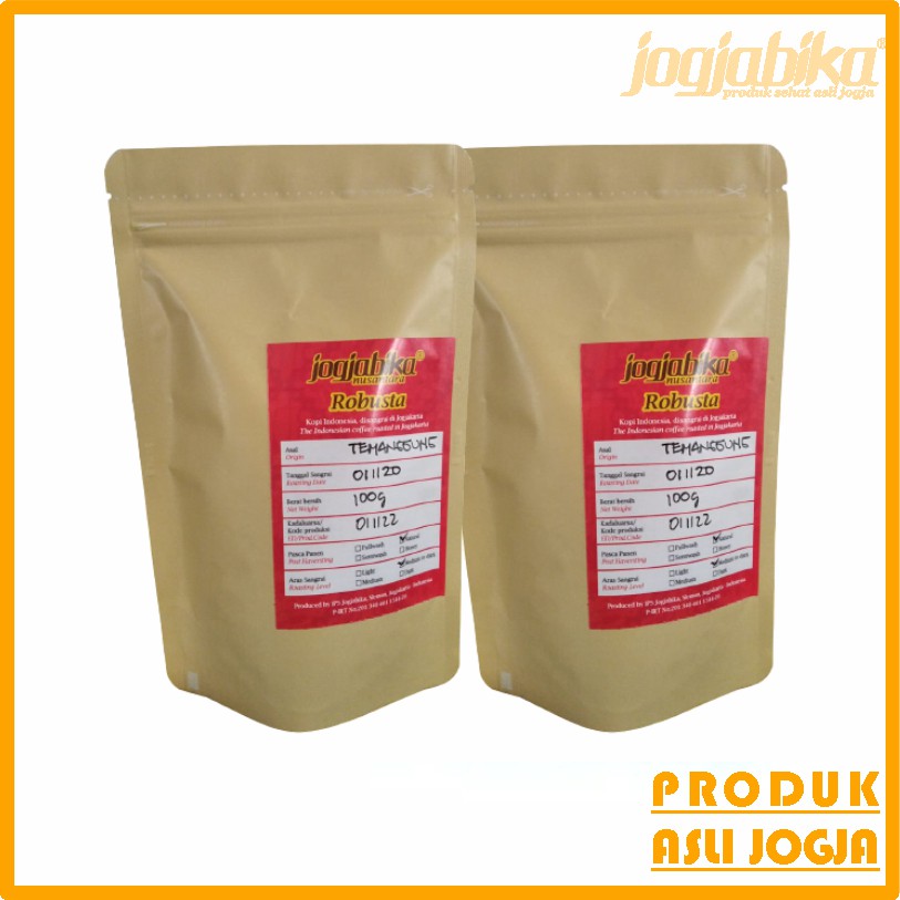 

Kopi Robusta Jawa Temanggung Biji Asli Jogja 100 g