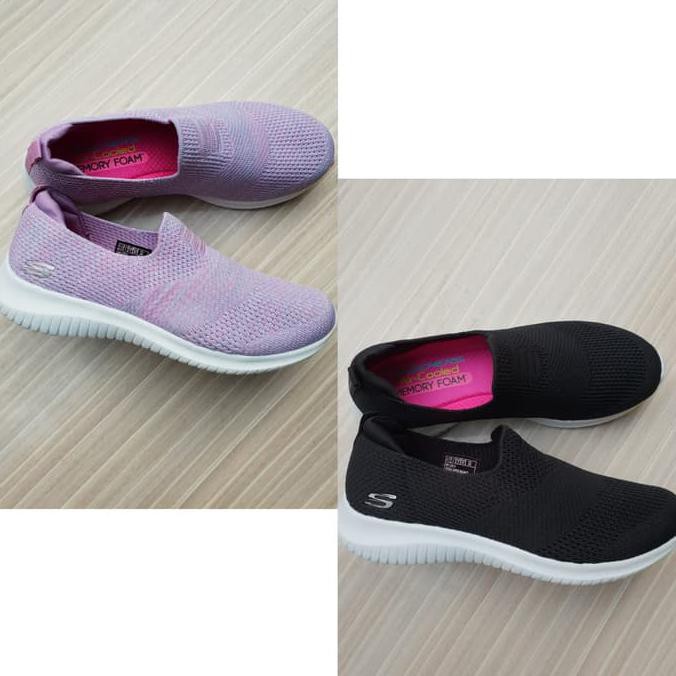 Cantik Sepatu Wanita Skechers Elite Flex Wasik Slip On / Skecher Women - Hitam, 36 Terlaris!