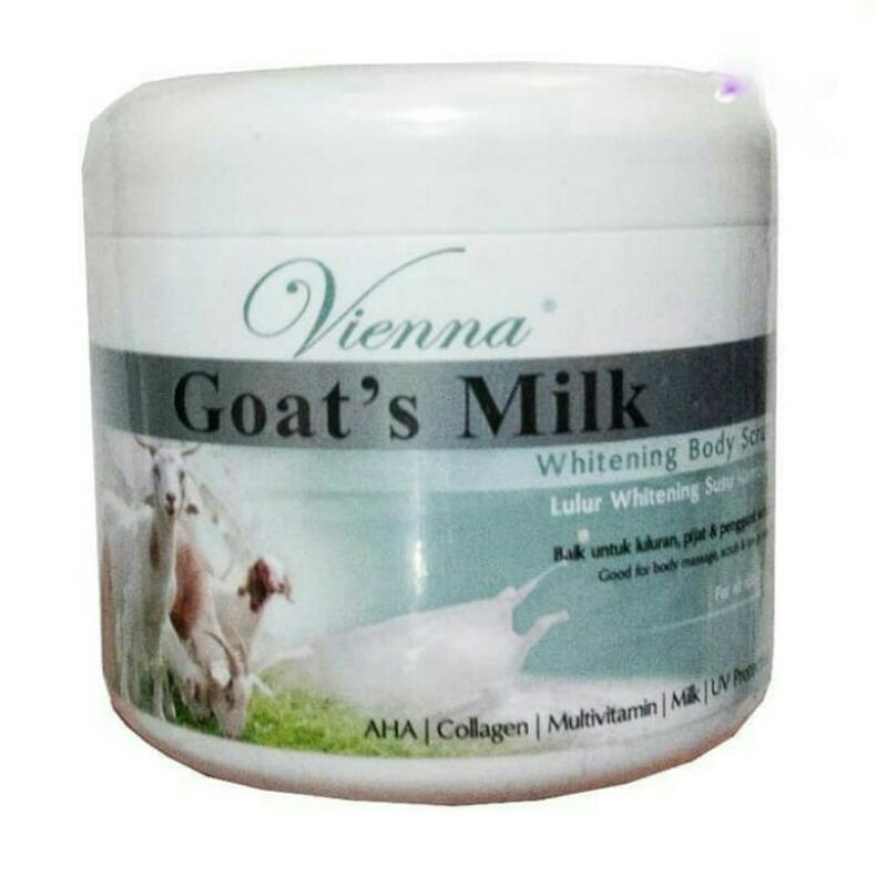 LULUR VIENNA GOATS MILK WHITENING BODY SCRUB 250ML