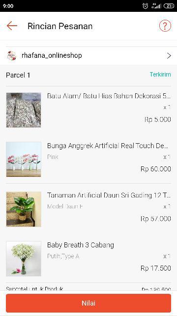 Batu Alam/ Batu Hias Bahan Dekorasi 500 Gr