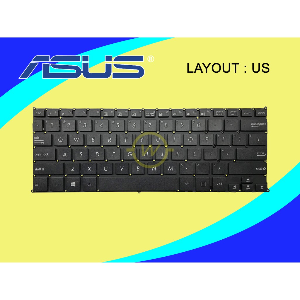 Keyboard Asus TP203 TP203N TP203NA TP203NAH TP203MAH Series Hitam