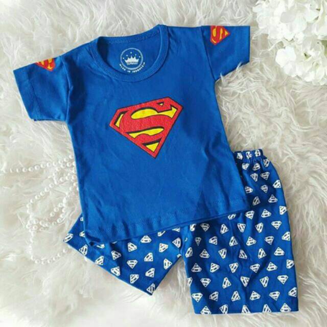 Baju Bayi Laki Laki Perempuan Setelan Lucu Bayi Biru