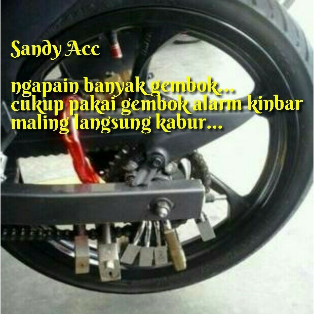 Alarm Gembok Gembok Alarm Motor Gembok Pagar