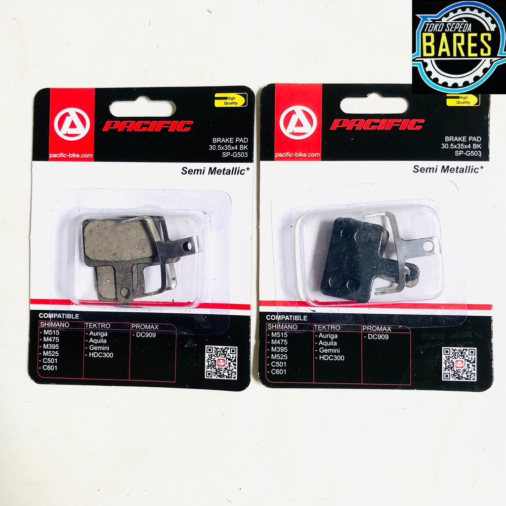 Kampas Rem Mekanik / Hidrolik Sepeda Pacific SP-G503 BK / Mechanical / Hydraulic Brake Pad