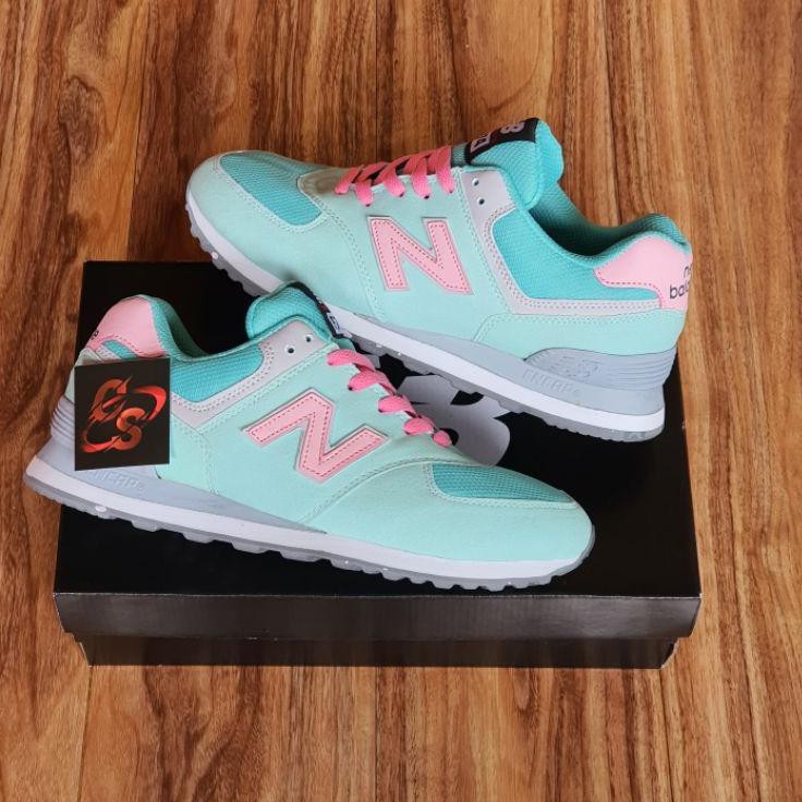 W[97]UM New Balance 574 Tosca Pink Sedang.s promo [,,,TRIMS,,,]